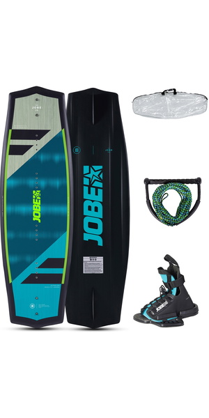 2026 Jobe Jinx Wakeboard 128 & Maze Bindings Package 278821008 - Blue / Black
